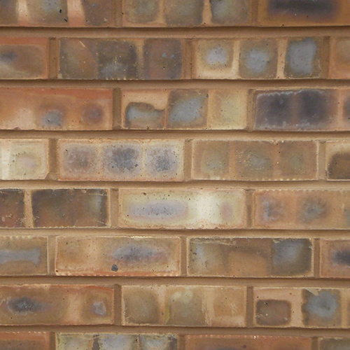 Close up of a wall of Bootham bricks