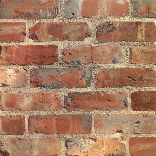 Close up of a wall of Watermill Natural bricks