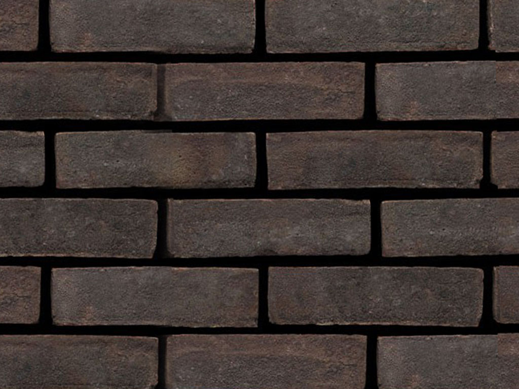 Close up of a wall of Bevern Dark Multi Stock bricks