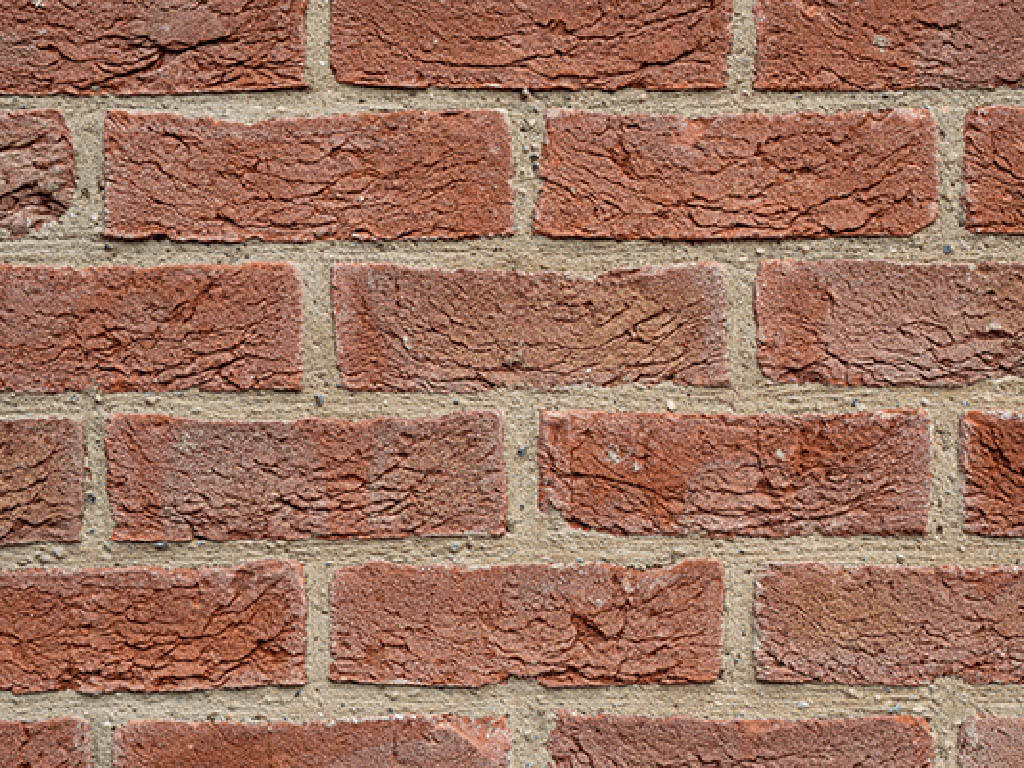 Close up of a wall of Hambleton bricks