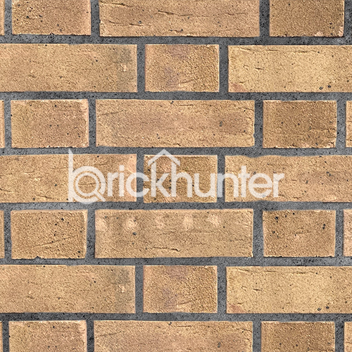 Close up of a wall of Harvest Buff Multi bricks