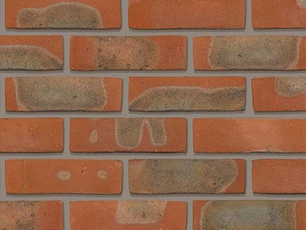 Close up of a wall of Winchester Multi Stock bricks