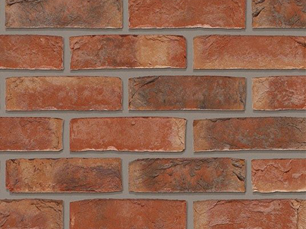 Close up of a wall of Kassandra Multi bricks