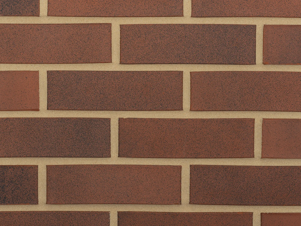 Close up of a wall of Clayton Multi Smooth bricks