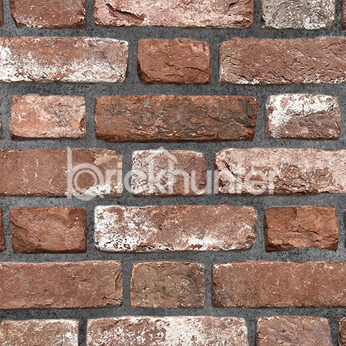 Close up of a wall of Olde Wells Rustica bricks