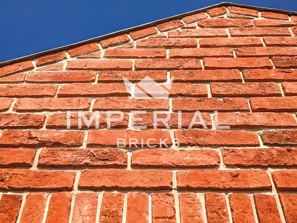 An exterior of a house built using Tudor Multi bricks