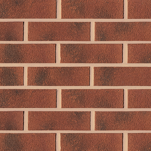 Close up of a wall of Priory Mixture 73mm bricks