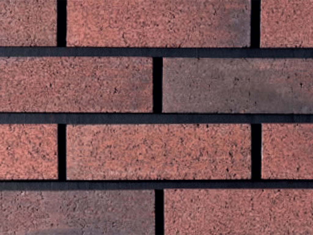 Close up of a wall of Antique Terracotta bricks