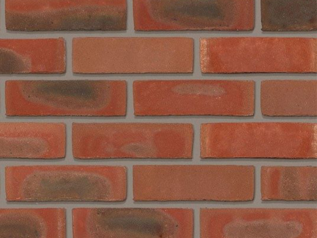 Close up of a wall of Chartham Multi Stock bricks