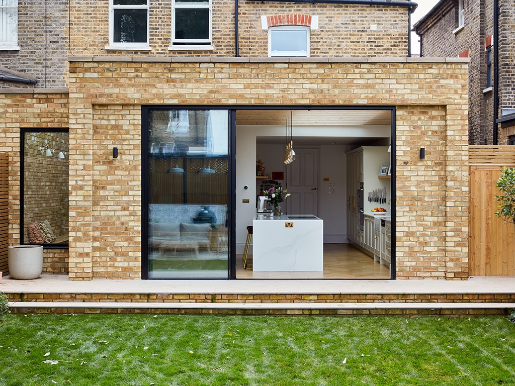 Rear view of an Original London Stock house