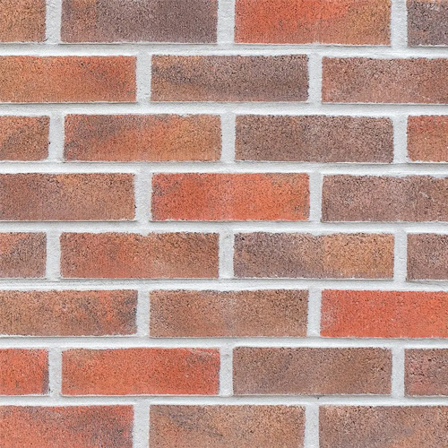 Close up of a wall of Tullamore Smooth bricks
