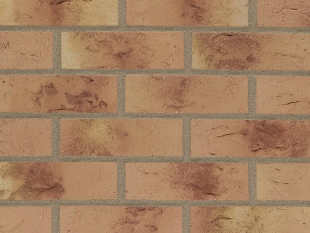 Close up of a wall of Windmill Golden Multi bricks