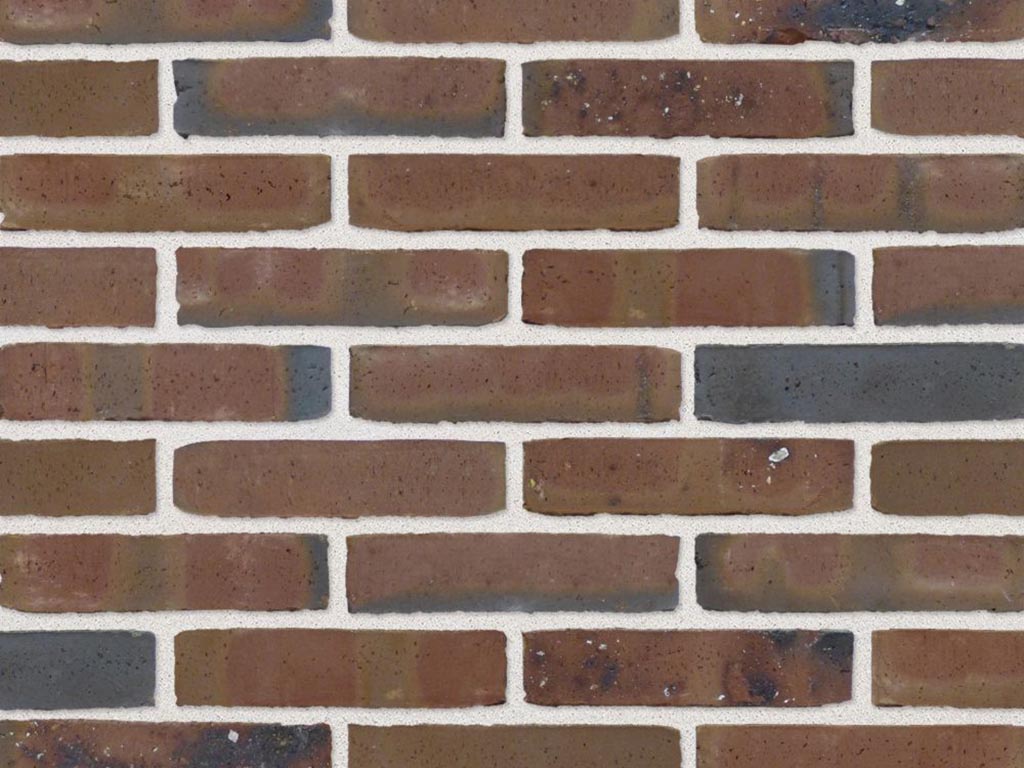 Close up of a wall of Harrier bricks