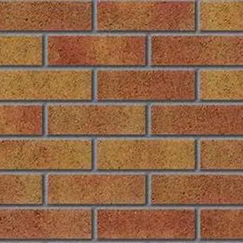 Close up of a wall of Scarborough Sunrise bricks