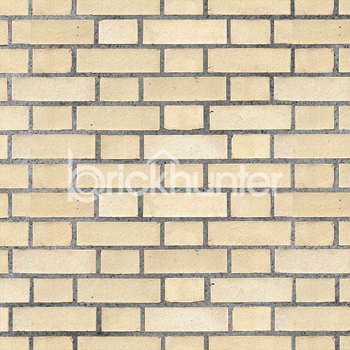 A wall of Staffordshire Smooth Cream bricks