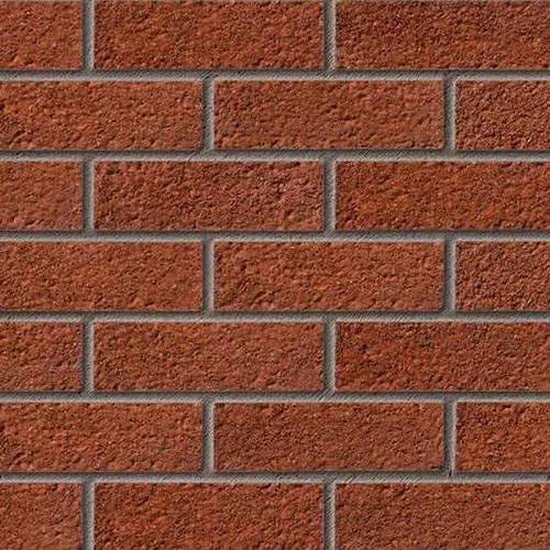 Close up of a wall of Pembridge Terracotta bricks
