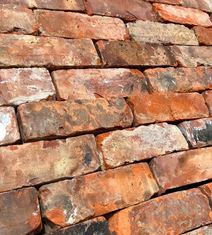 close up diagonal view of reclaimed cheshire