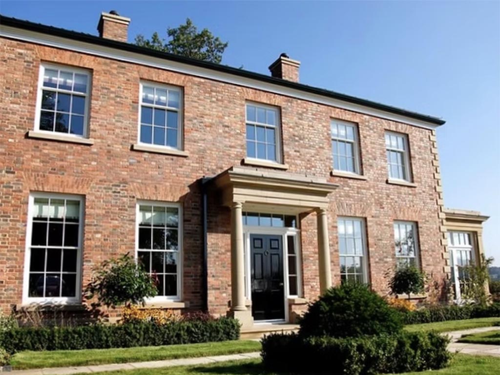 A house built using Clamp Ember Blend bricks