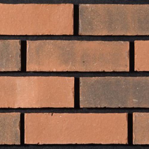 Close up of a wall of Old Colliery 73mm bricks