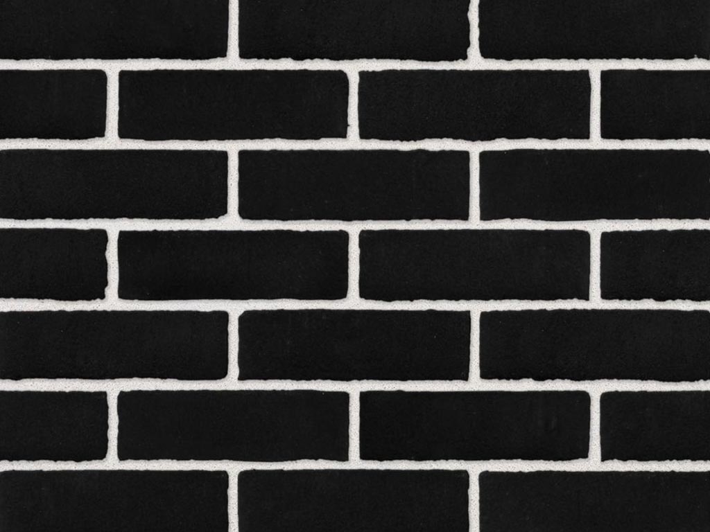 Close up of a wall of Midnight Stock bricks