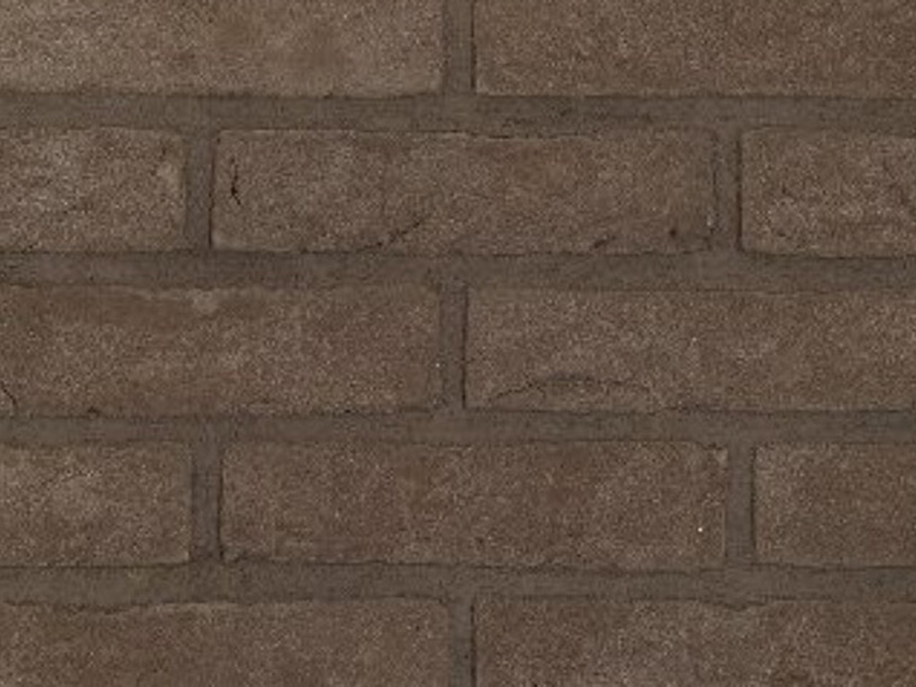 Close up of a wall of Forum Brown bricks