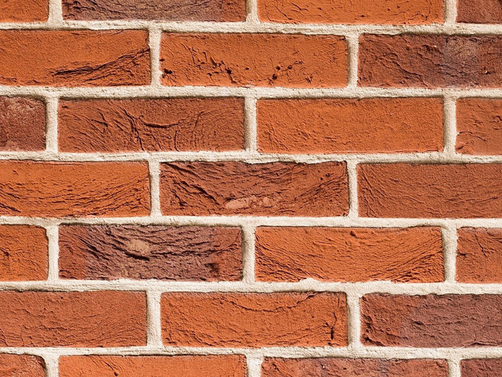 Close up of a wall of Ashvale Blend bricks