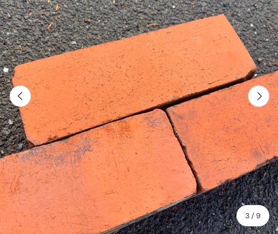 view of 3 accrington bricks