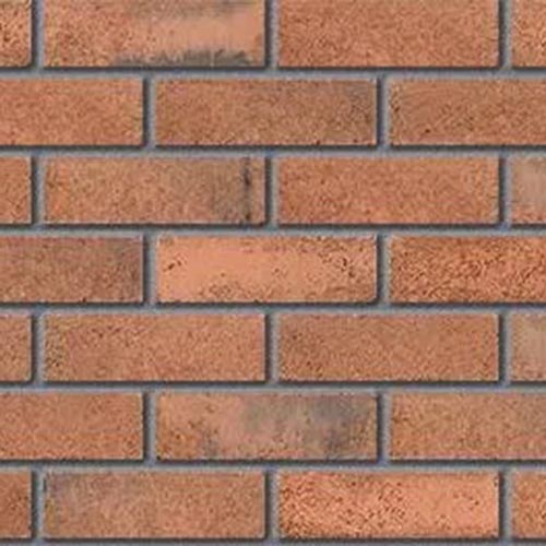 Close up of a wall of Hampton Stock bricks