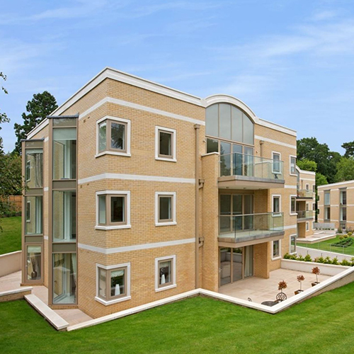 A residential property built using Sheerwater Silver Yellow bricks