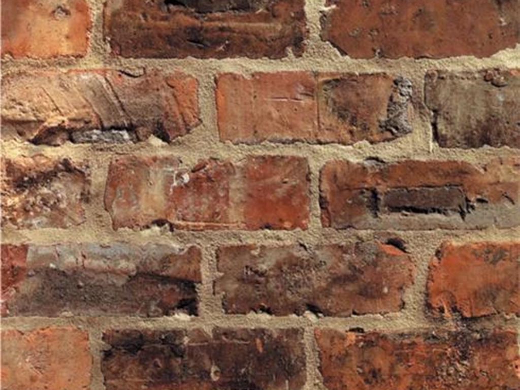 Close up of a wall of Watermill Weathered bricks