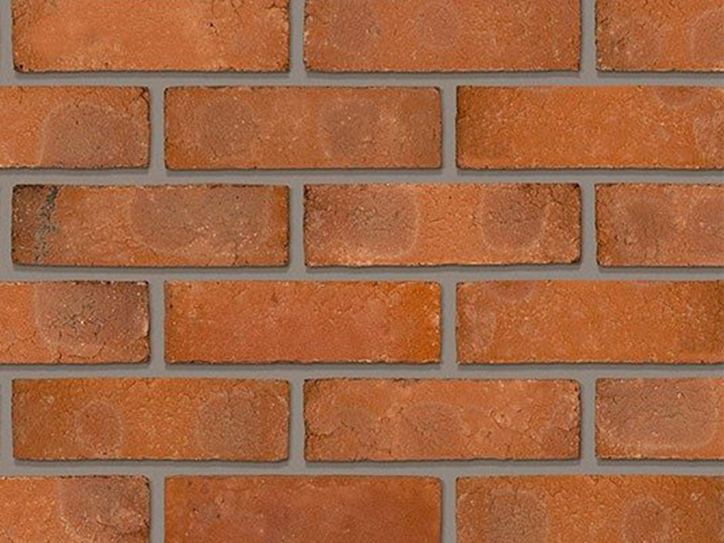 Close up of a wall of Witton Multi Stock bricks