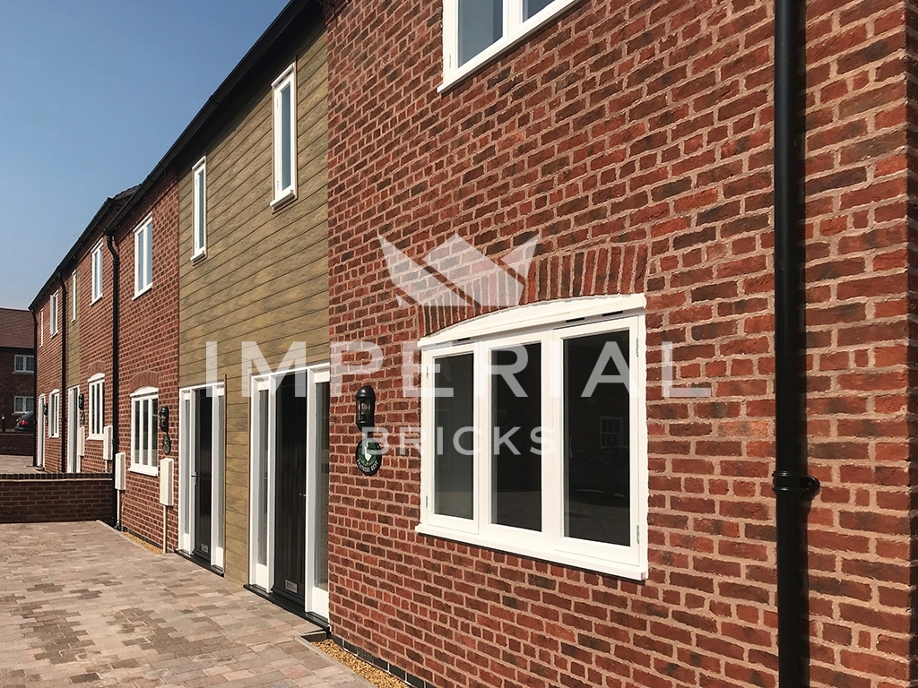 An Urban Weathered brick terraced house