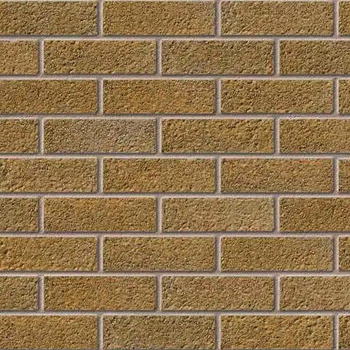 Close up of a wall of Grosmont Cotswold bricks