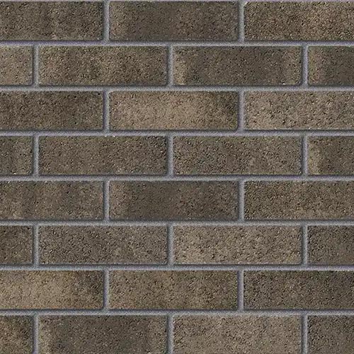 Close up of a wall of Earlswood Grey bricks