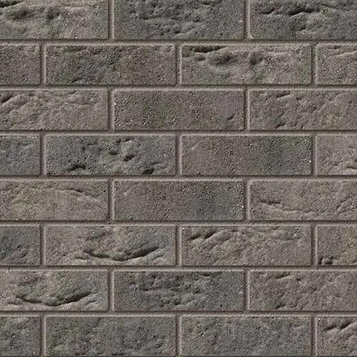 Close up of a wall of Stratton Grey bricks