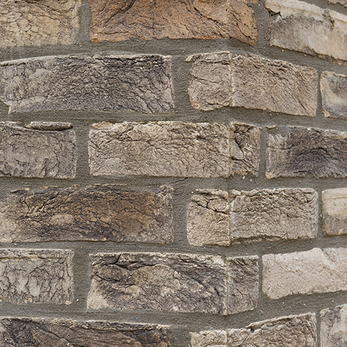 Close up of a wall of Kilburn bricks