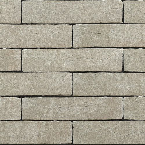 Close up of a wall of Rodruza Grey bricks