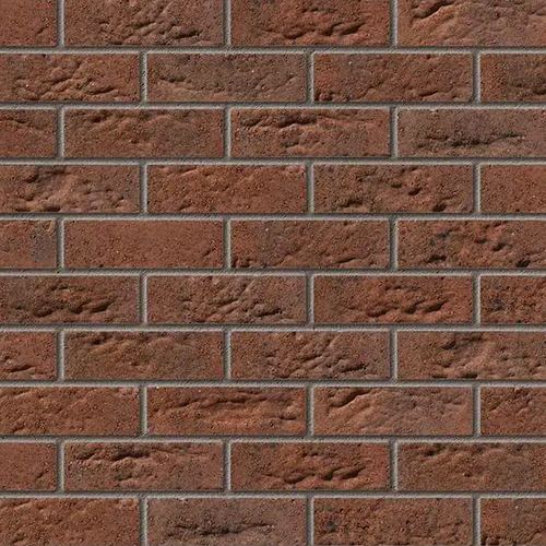 Close up of a wall of Hazleton Berry bricks
