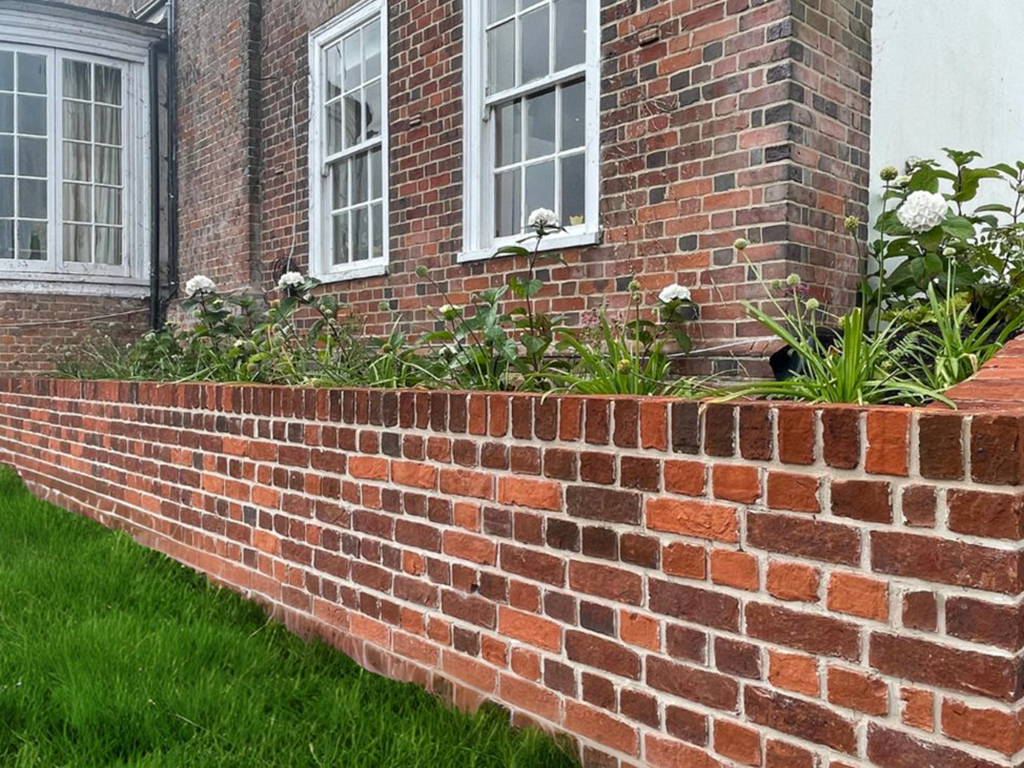 A Borley Blend brick garden wall