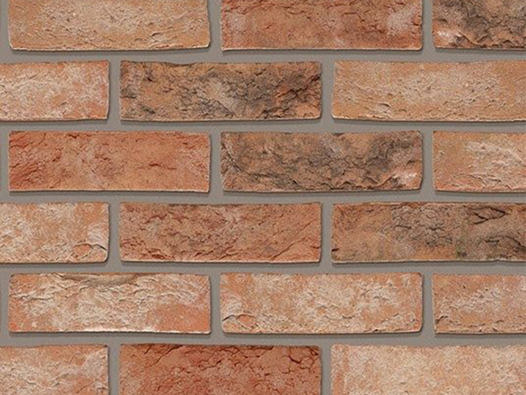 Close up of a wall of Jasmine Blend brick