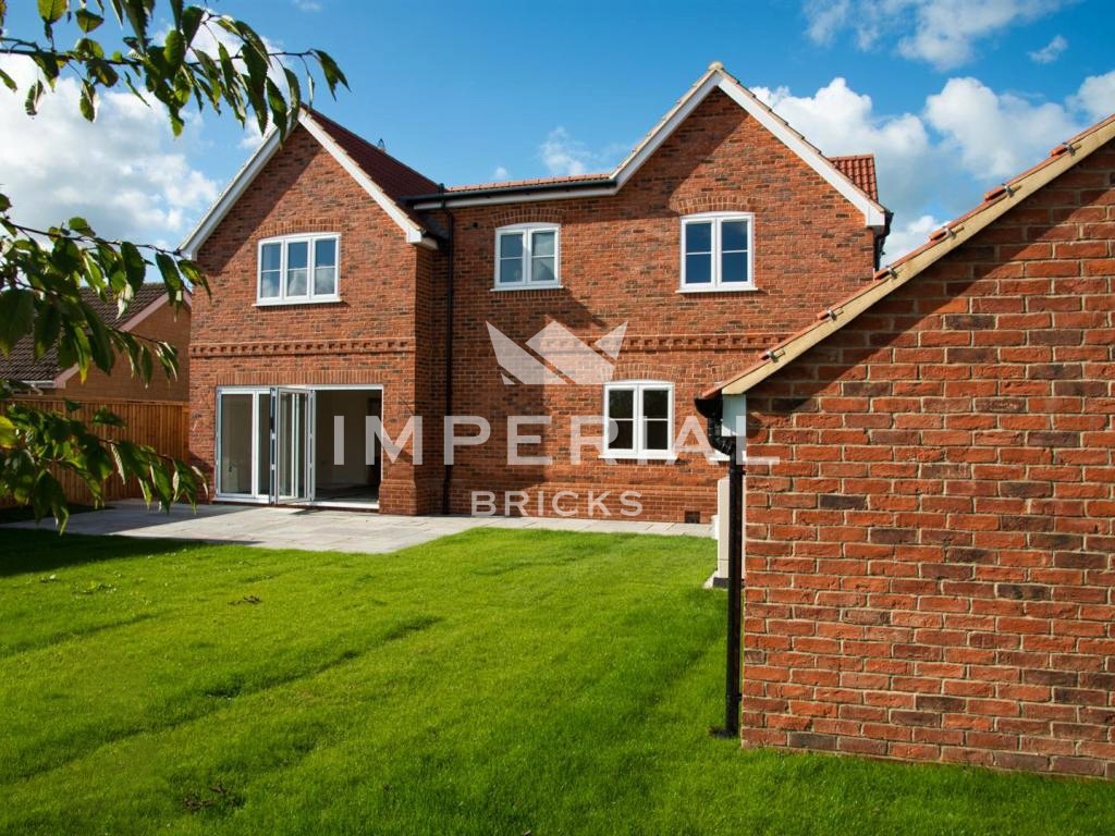 An exterior of a house built using Country Blend bricks