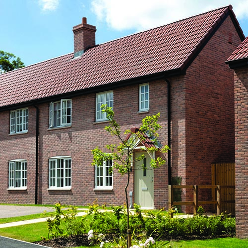 A residential property built using Tullamore Antique bricks