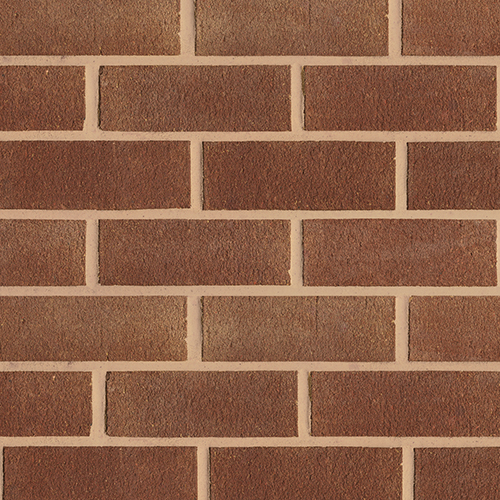 Close up of a wall of Willerby Red bricks