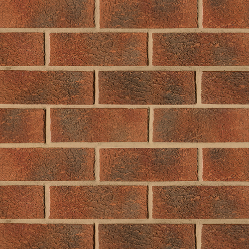 Close up of a wall of Kirkby Rustic 73mm bricks