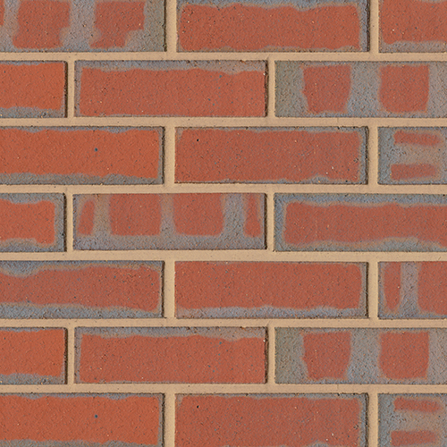 Close up of a wall of Hadley Brindle Smooth bricks