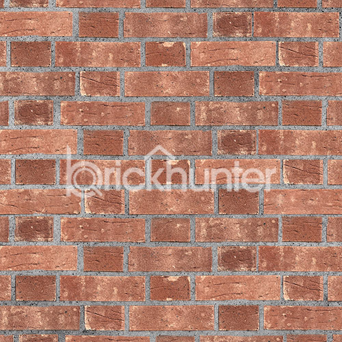 A wall of Tame Valley Red Mixture bricks