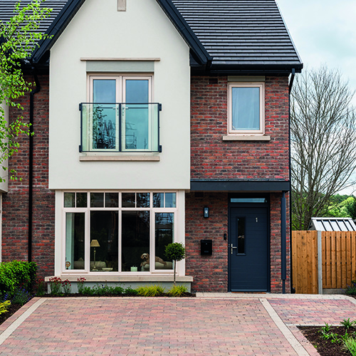 A residential property built using Oldtown Multi Antique bricks