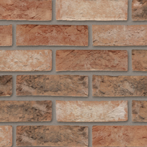 Close up of a wall of Jasmine Blend bricks