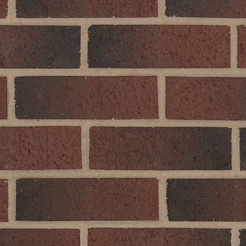 Close up of a wall built using Priory Dark bricks