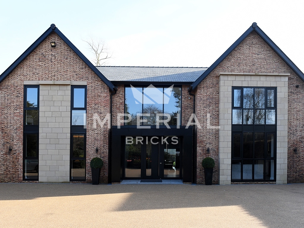 An exterior of a house built using York Clamp bricks
